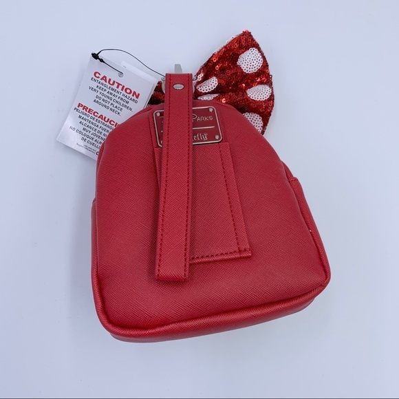 Disney Loungefly Minnie Mouse Mini Wristlet - Picture 7 of 9